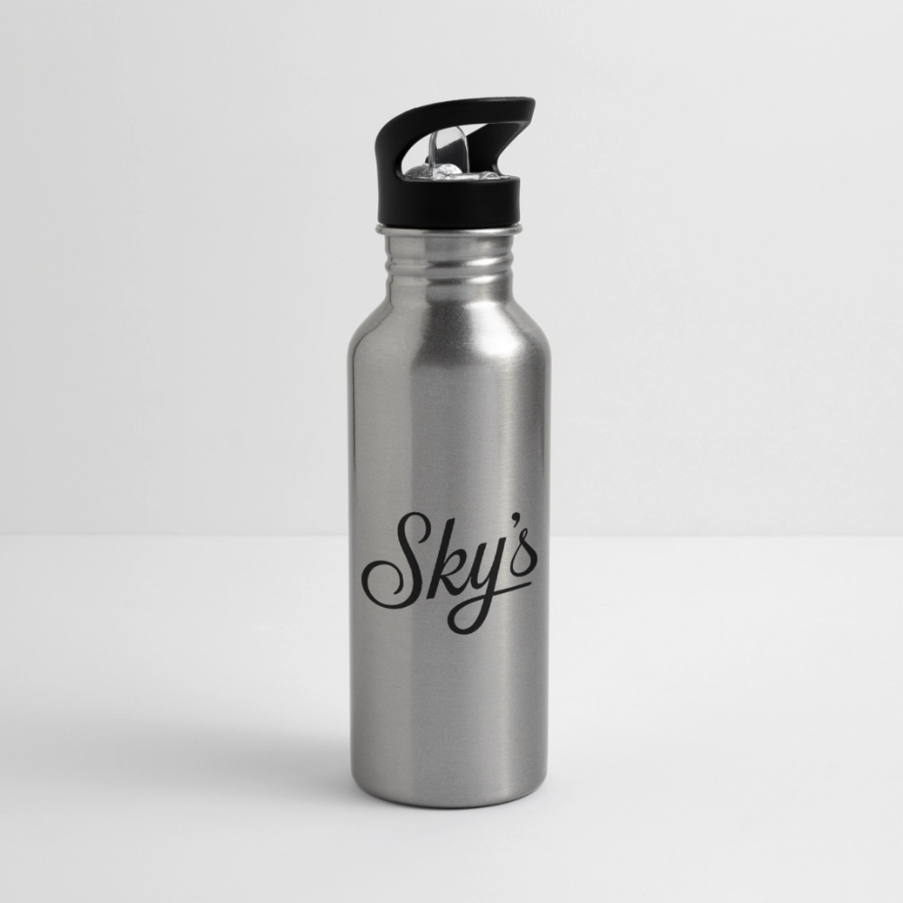 Gourde en aluminium Sky's goumi 600 ml avec bouchon pipette et mousqueton pour activités de plein air
