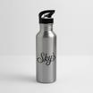 Gourde en aluminium Sky's goumi 600 ml avec bouchon pipette et mousqueton pour activités de plein air