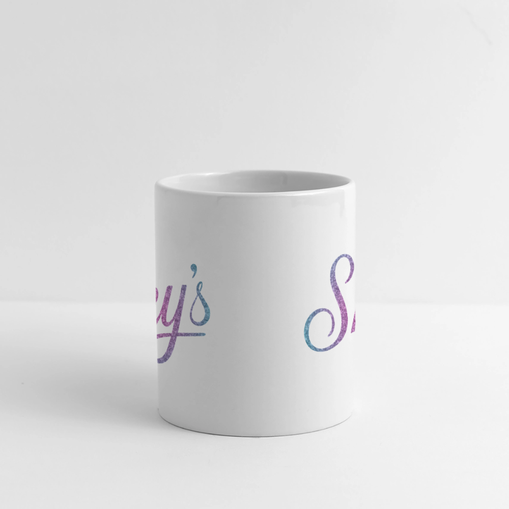 Mug céramique Sky's original blanc avec anse large, 325 ml, imprimé panoramique anti-rayures et anti-UV, lavable en lave-vaisselle.
