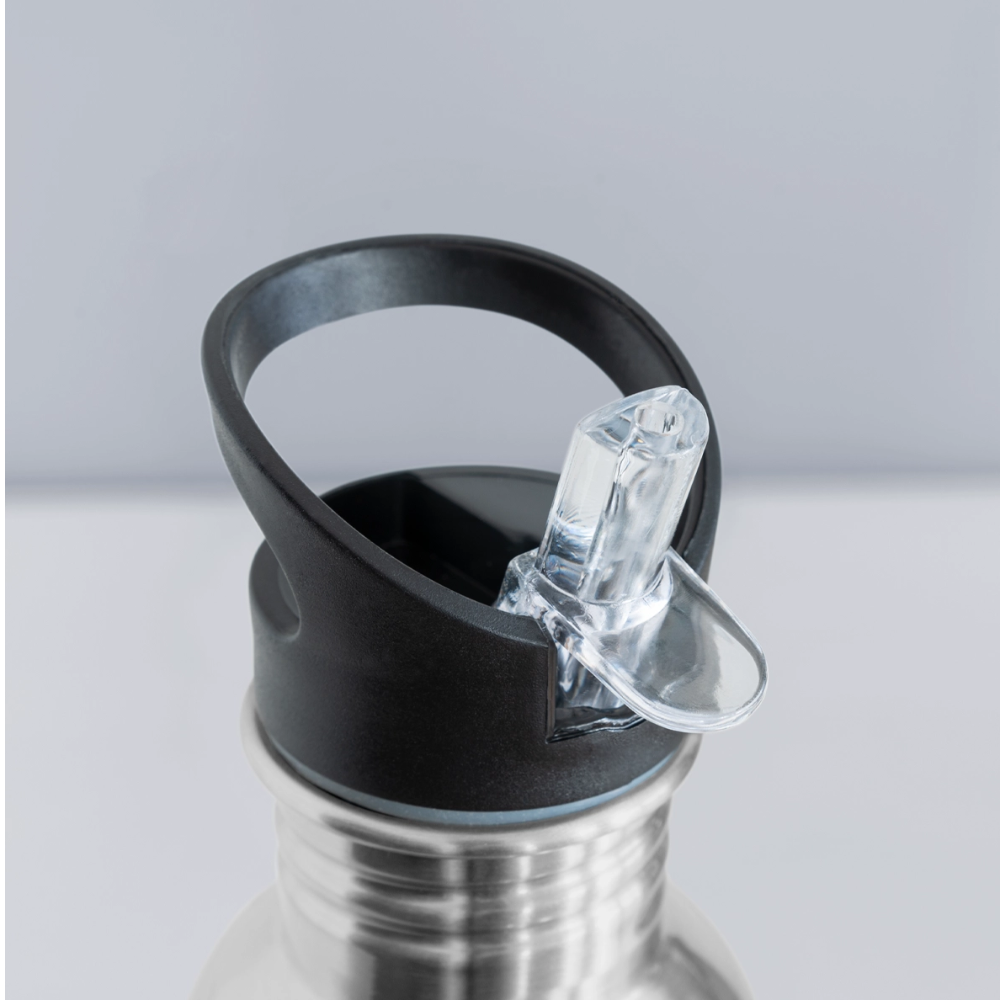 Gourde Sky's goumi en aluminium de 600 ml avec bouchon pipette et mousqueton pour activités de plein air