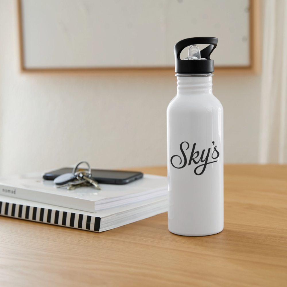 Gourde en aluminium Sky's goumi 600 ml avec mousqueton et bouchon pipette ou à vis pour activités de plein air